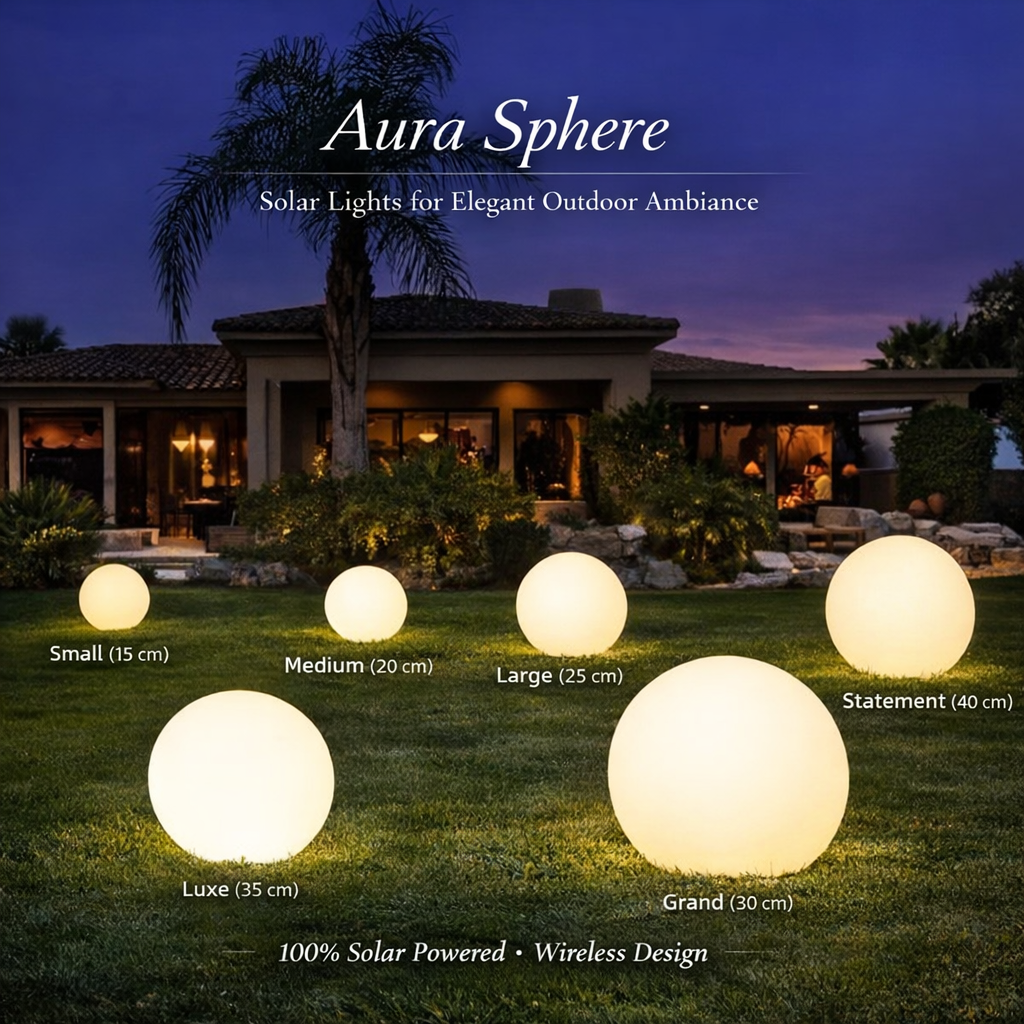 Aura Sphere Outdoor Light