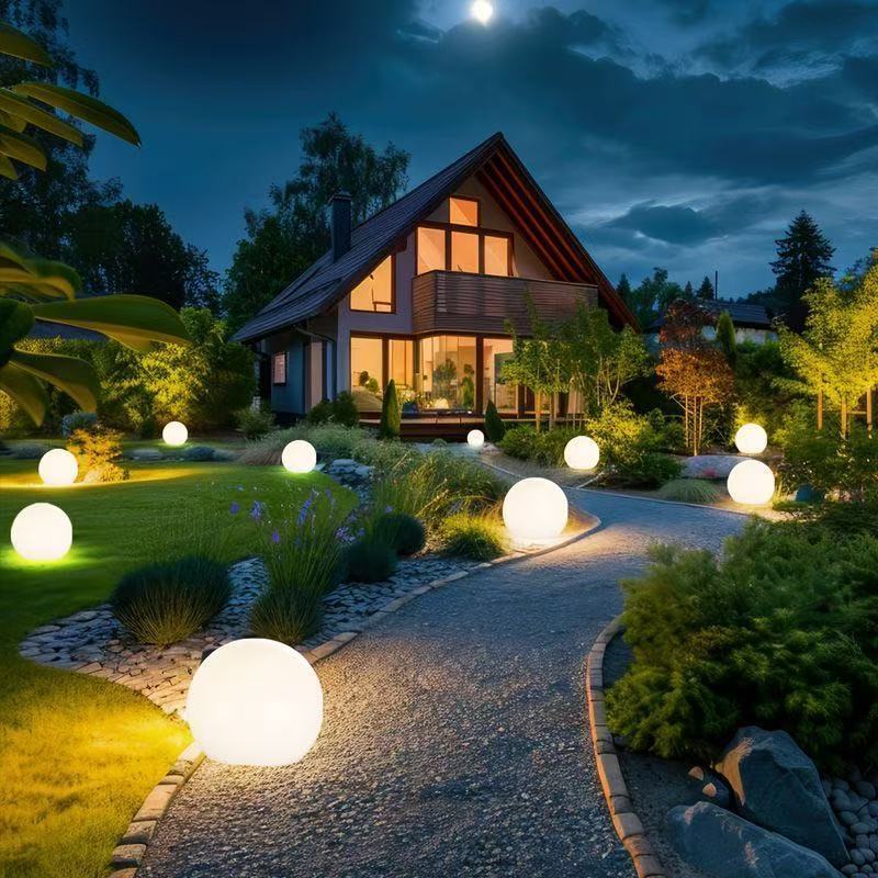 Aura Sphere Outdoor Light
